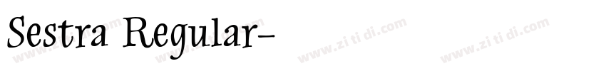 Sestra Regular字体转换